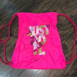 Nike Drawstring Hot Pink Bag